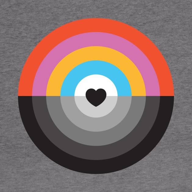 Happy Pride Rainbow Black Lives Matter by PodDesignShop